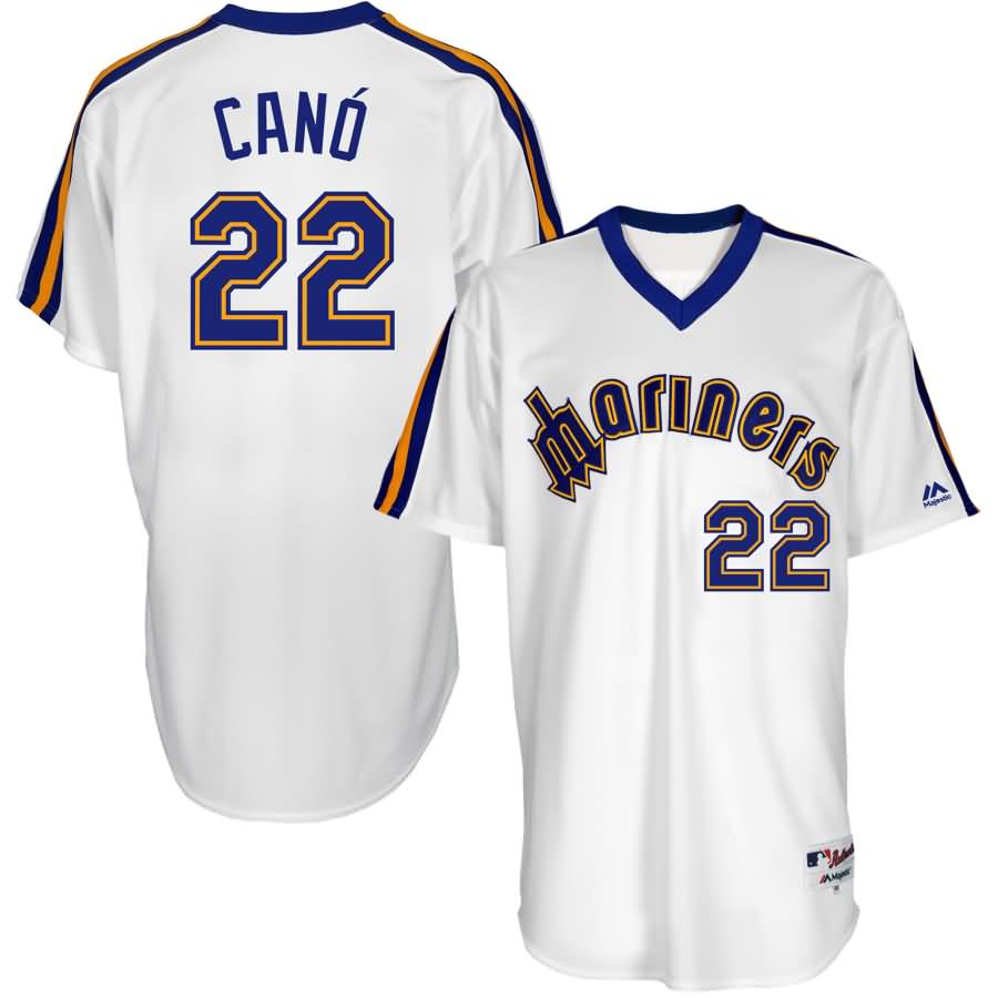 Robinson Cano Seattle Mariners Majestic 1984 Turn Back the Clock Throwback Authentic Player Jersey - White