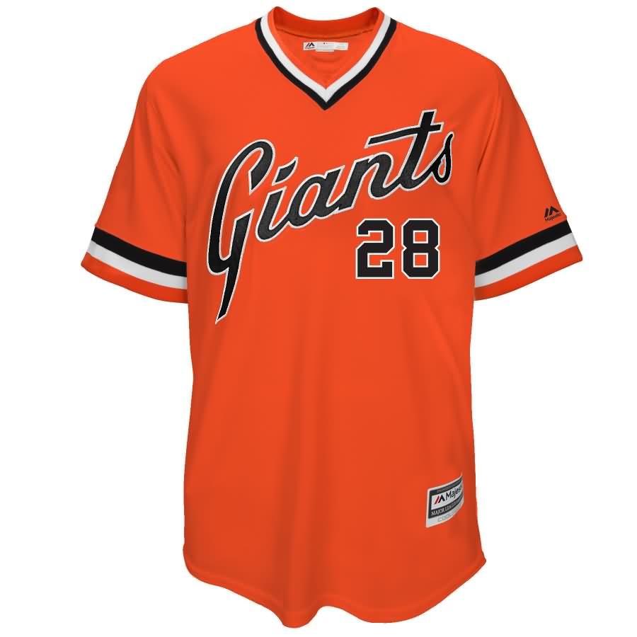 Buster Posey San Francisco Giants Majestic 1978 Turn Back The Clock Authentic Player Jersey - Orange