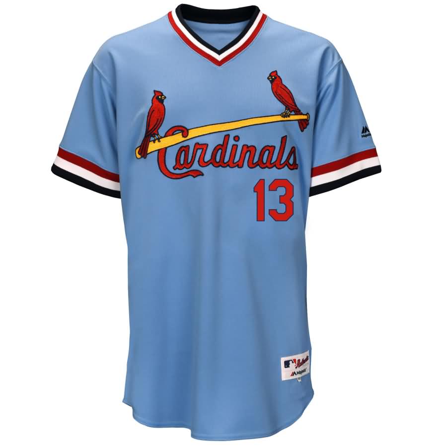 Matt Carpenter St. Louis Cardinals Majestic 1984 Turn Back the Clock Throwback Authentic Player Jersey - Light Blue