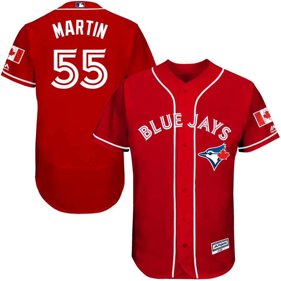 Russell Martin Toronto Blue Jays Majestic Fashion Canada Day Flex Base Authentic Player Jersey - Scarlet