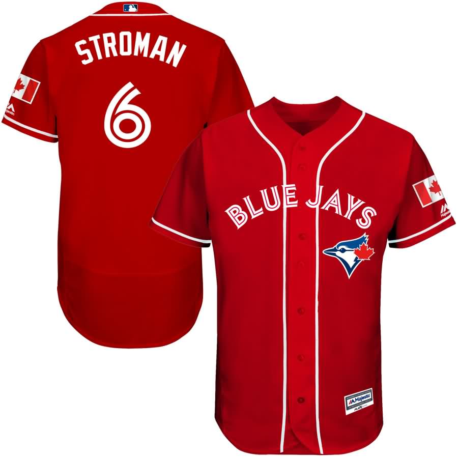 Marcus Stroman Toronto Blue Jays Majestic Fashion Canada Day Flex Base Authentic Player Jersey - Scarlet