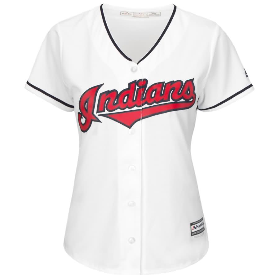 Francisco Lindor Cleveland Indians Majestic Women's Cool Base Player Jersey - White