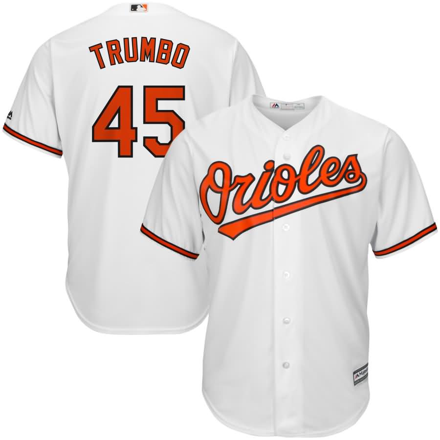 Mark Trumbo Baltimore Orioles Majestic Home Official Cool Base Player Jersey - White