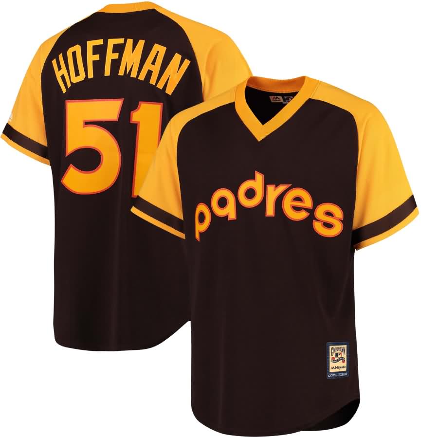 Trevor Hoffman San Diego Padres Majestic Cooperstown Collection Cool Base Player Jersey - Brown