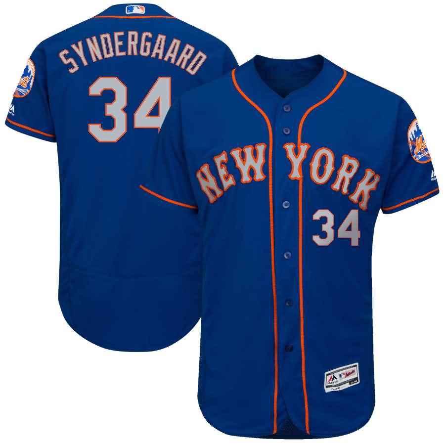 Noah Syndergaard New York Mets Majestic 2017 Alternate Authentic Collection Flex Base Jersey - Royal/Gray