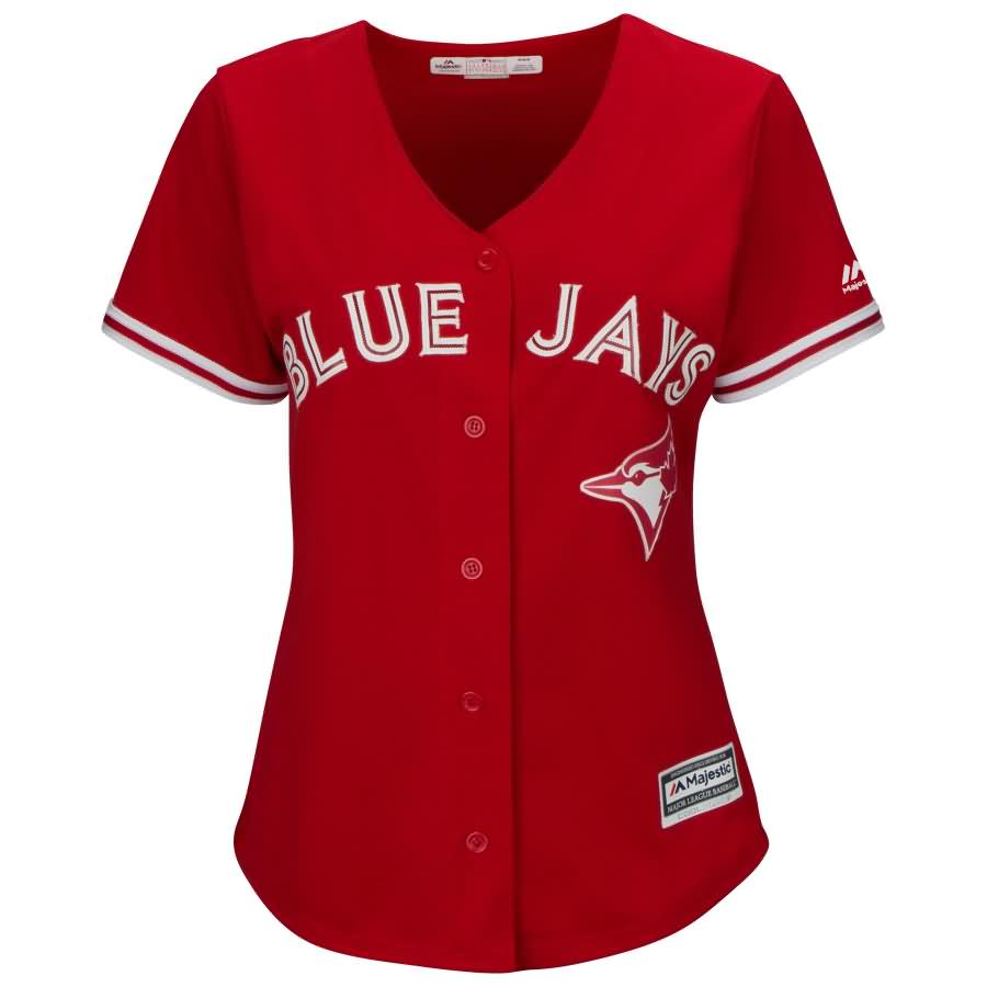 Josh Donaldson Toronto Blue Jays Majestic Women's 2017 Cool Base Replica Player Jersey - Scarlet