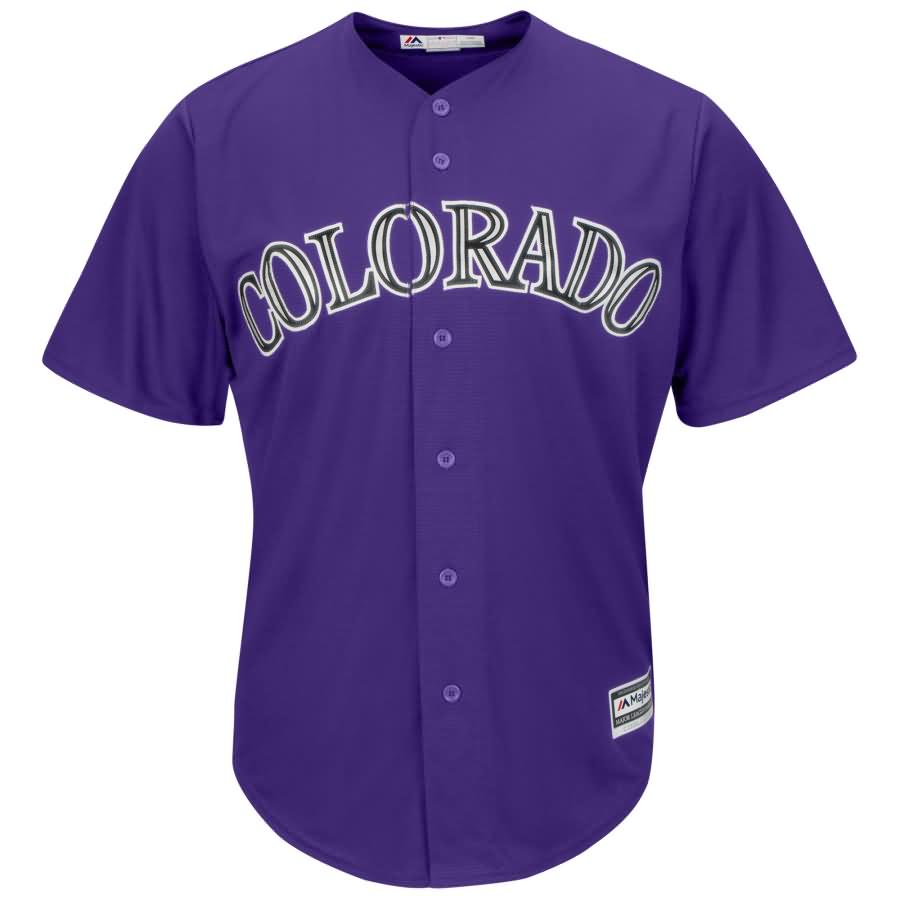 Trevor Story Colorado Rockies Majestic Alternate Official Cool Base Player Jersey - Purple