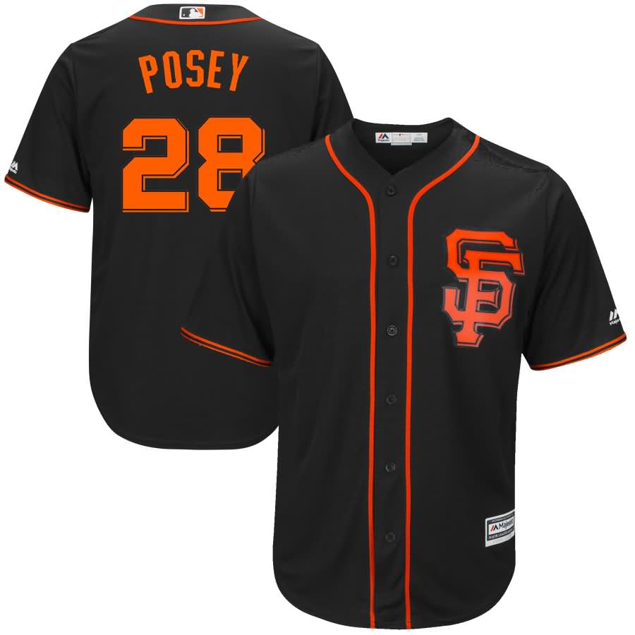 Buster Posey San Francisco Giants Majestic Alternate 2017 Cool Base Player Jersey - Black