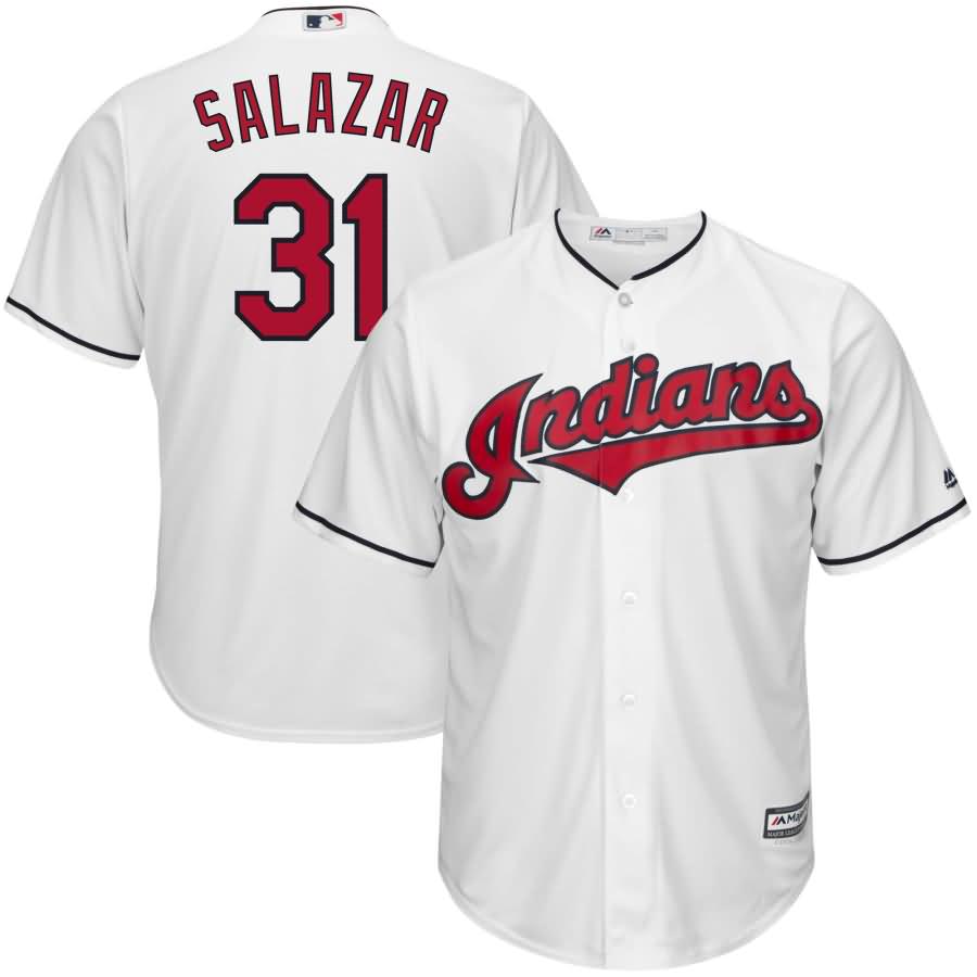 Danny Salazar Cleveland Indians Majestic Home Cool Base Jersey - White
