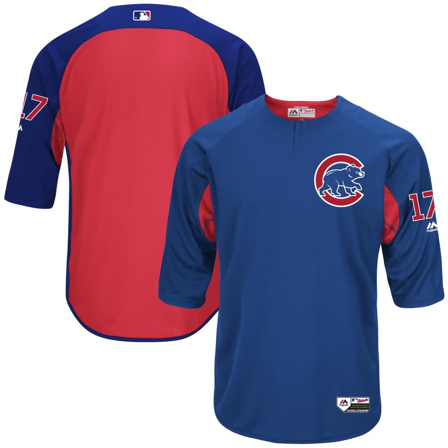 Kris Bryant Chicago Cubs Majestic Authentic Collection On-Field 3/4-Sleeve Player Batting Practice Jersey - Royal