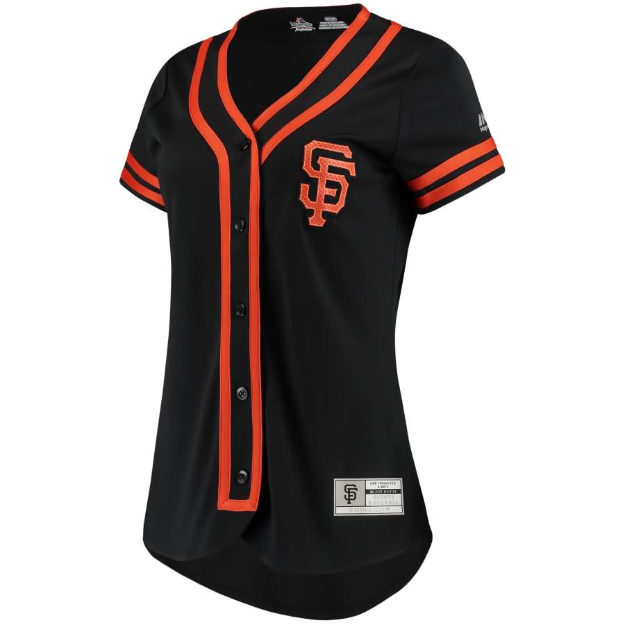 San Francisco Giants Majestic Women's Absolute Victory Fashion Team Jersey - Black/Orange