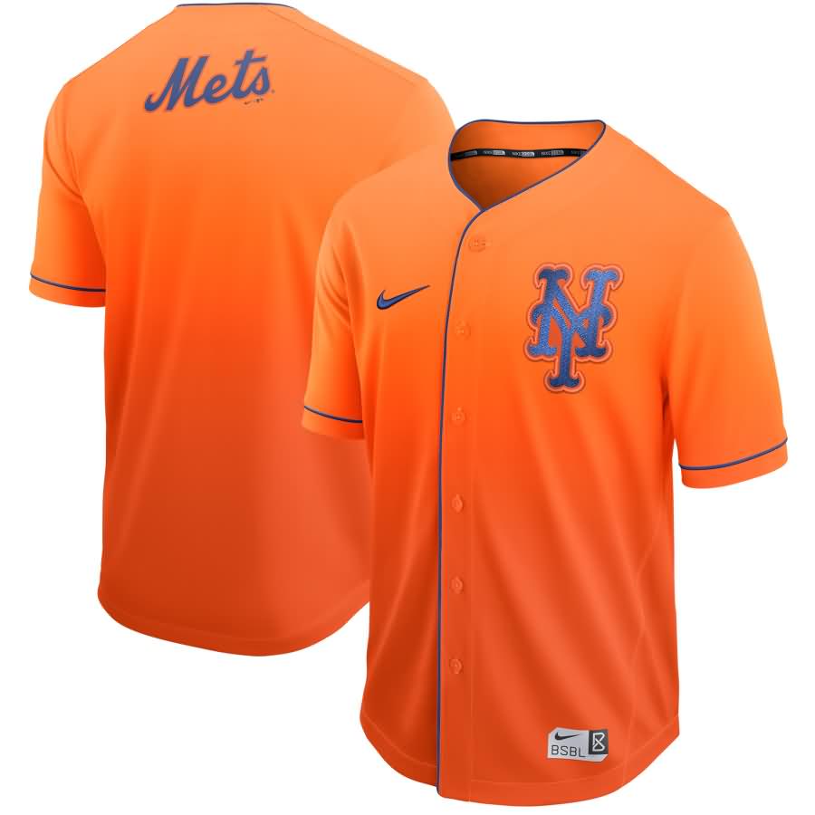 New York Mets Nike Fade Jersey - Orange