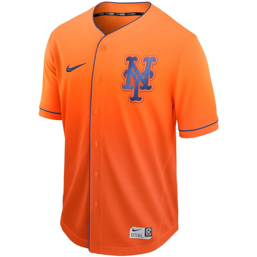 New York Mets Nike Fade Jersey - Orange