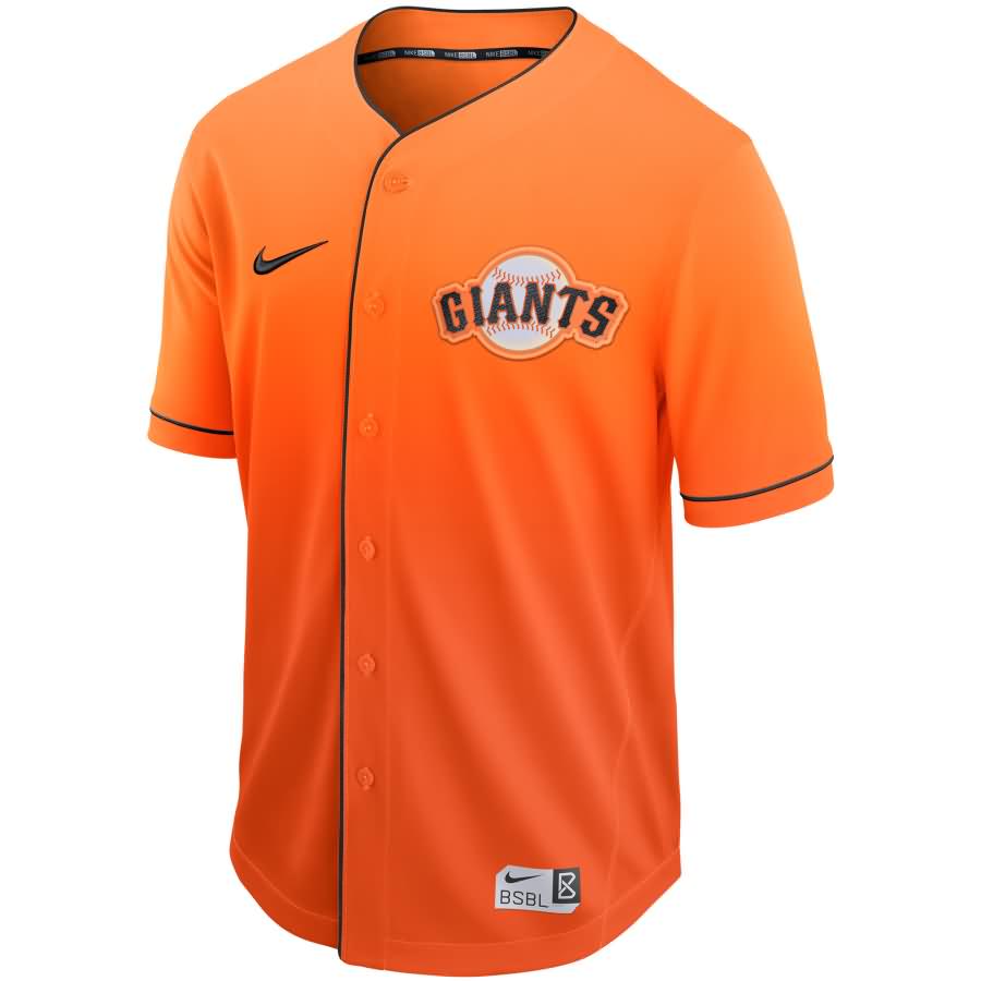 San Francisco Giants Nike Fade Jersey - Orange