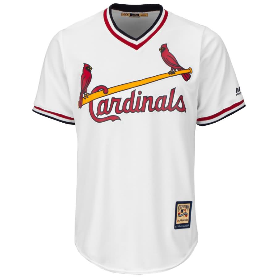 St. Louis Cardinals Majestic Home Cooperstown Cool Base Replica Team Jersey - White