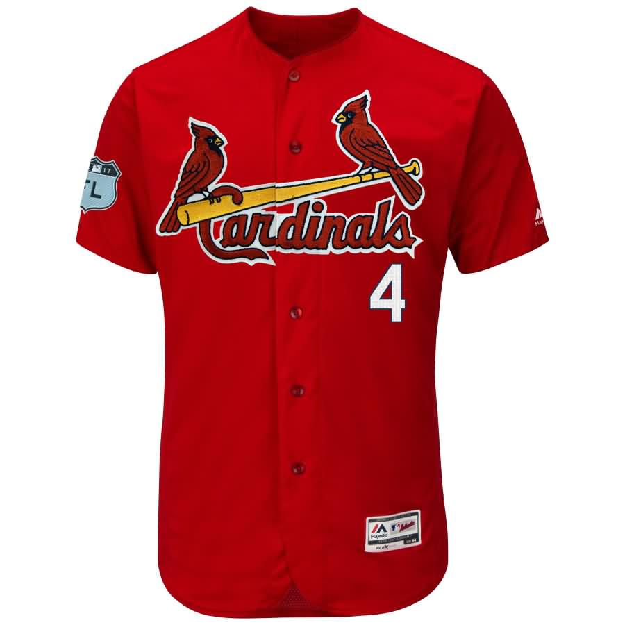 Yadier Molina St. Louis Cardinals Majestic 2017 Spring Training Authentic Flex Base Player Jersey - Scarlet