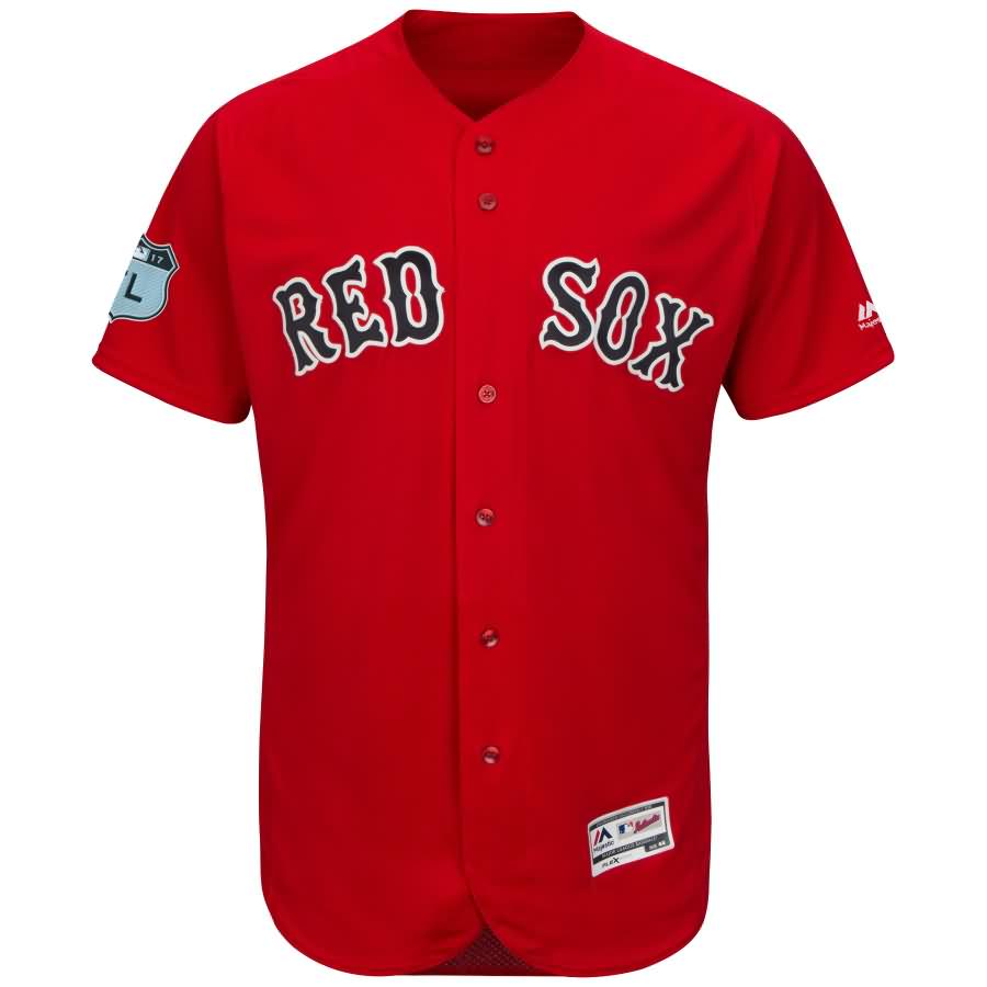 Boston Red Sox Majestic 2017 Spring Training Authentic Flex Base Team Jersey - Scarlet