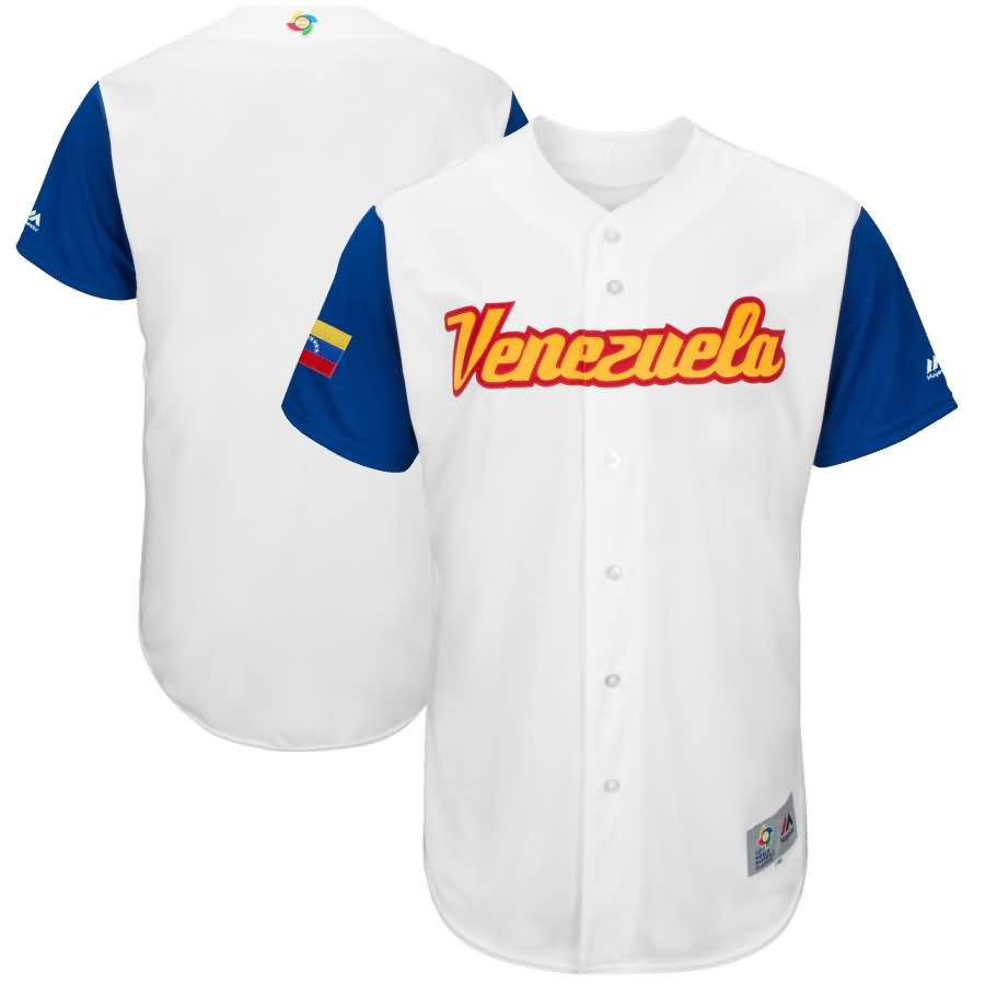 Venezuela Baseball Majestic 2017 World Baseball Classic Authentic Team Jersey - White