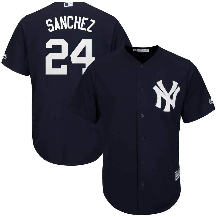 Gary Sanchez New York Yankees Majestic Youth Fashion Official Cool Base Replica Player Jersey - Navy