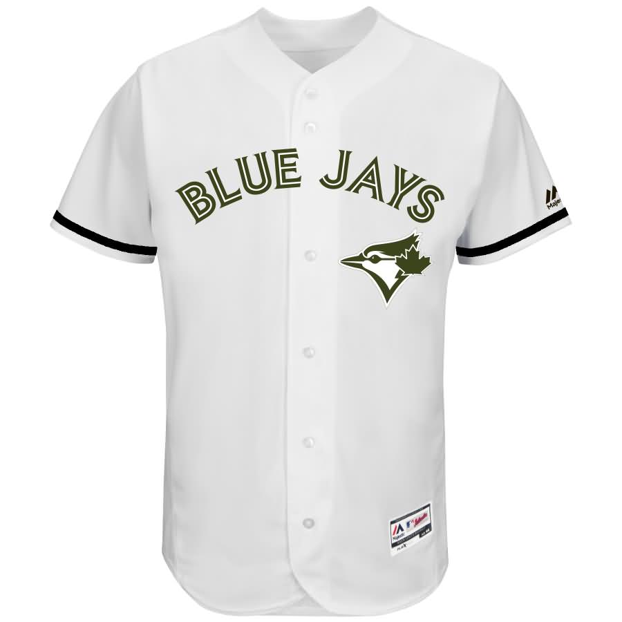 Josh Donaldson Toronto Blue Jays Majestic 2017 Memorial Day Authentic Collection Flex Base Player Jersey - White