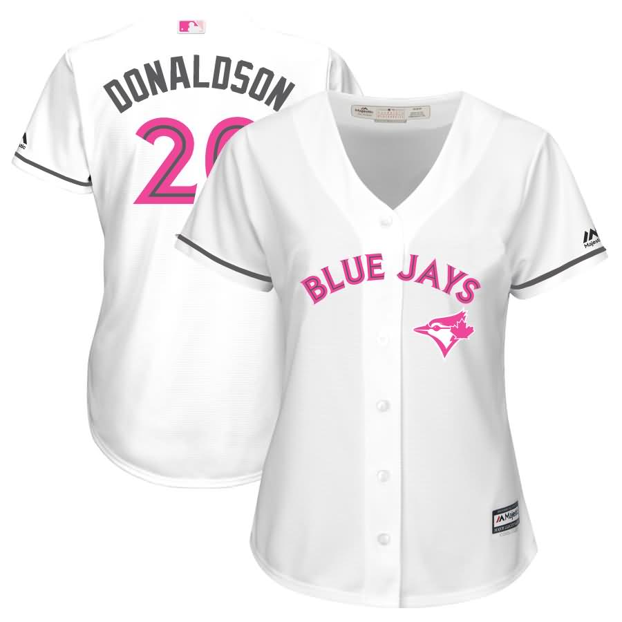 Josh Donaldson Toronto Blue Jays Majestic Women's Mother's Day Cool Base Replica Jersey - White