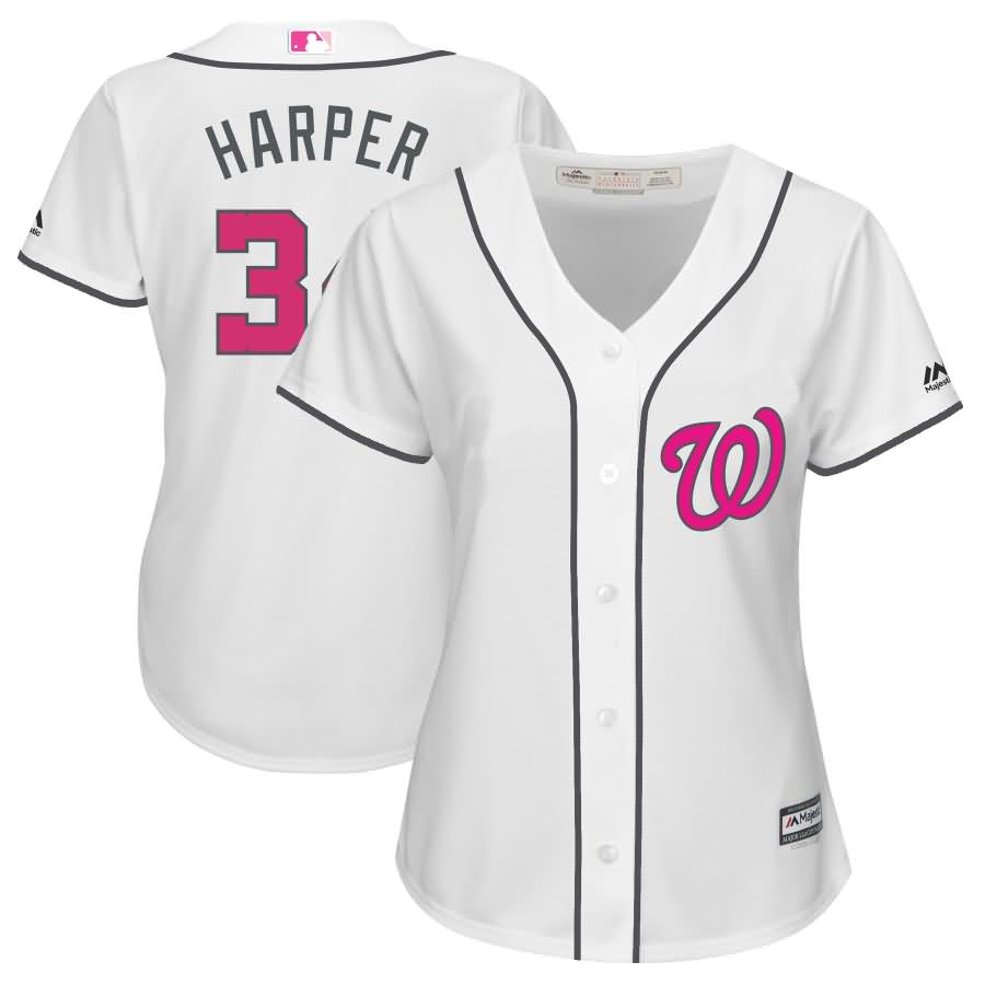 Bryce Harper Washington Nationals Majestic Women's Mother's Day Cool Base Replica Jersey - White