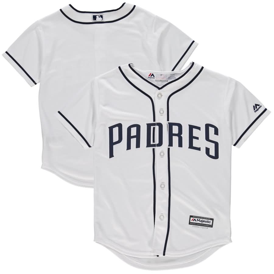 San Diego Padres Majestic Home Youth Official Cool Base Team Jersey - White