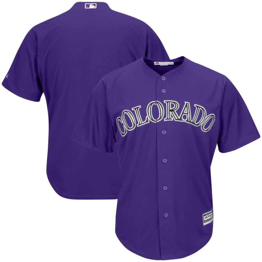 Colorado Rockies Majestic Youth Alternate Official Cool Base Replica Team Jersey - Purple