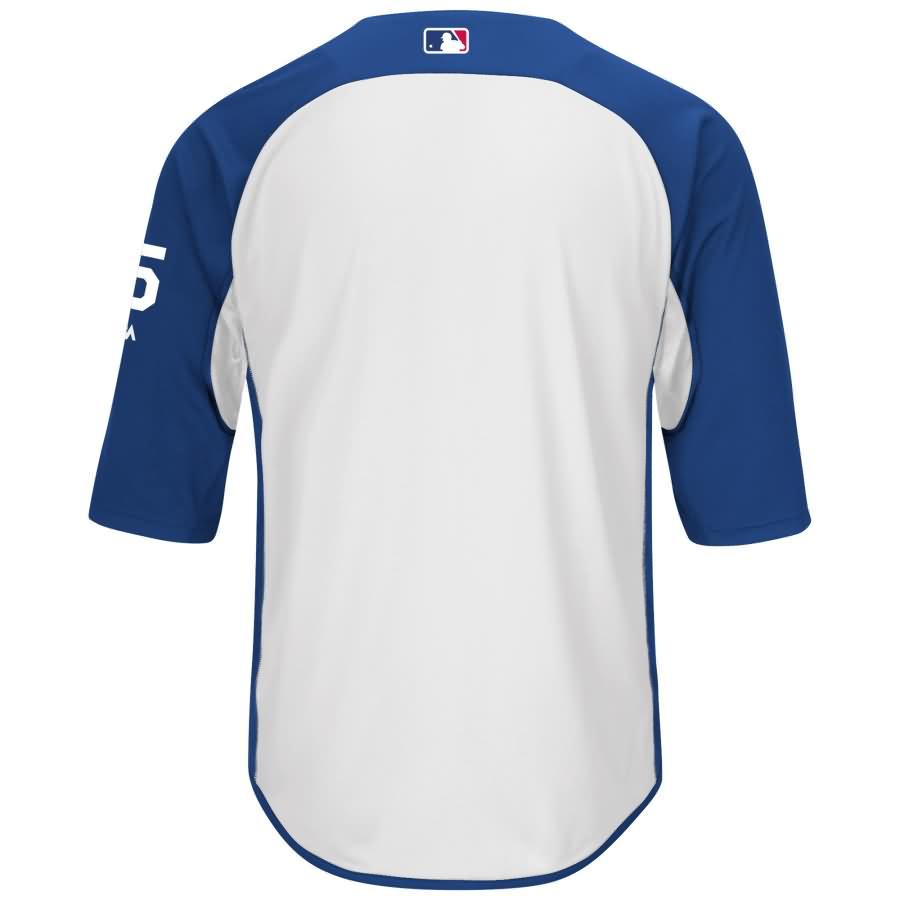 Corey Seager Los Angeles Dodgers Majestic Authentic Collection On-Field 3/4-Sleeve Player Batting Practice Jersey - Royal/White