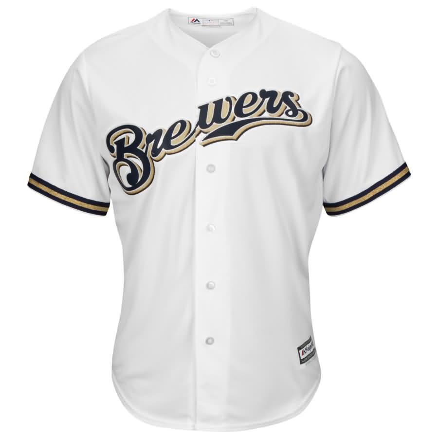 Jonathan Villar Milwaukee Brewers Majestic Home Official Cool Base Replica Player Jersey - White