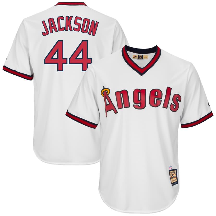 Reggie Jackson Los Angeles Angels Majestic Cooperstown Collection Cool Base Player Jersey - White