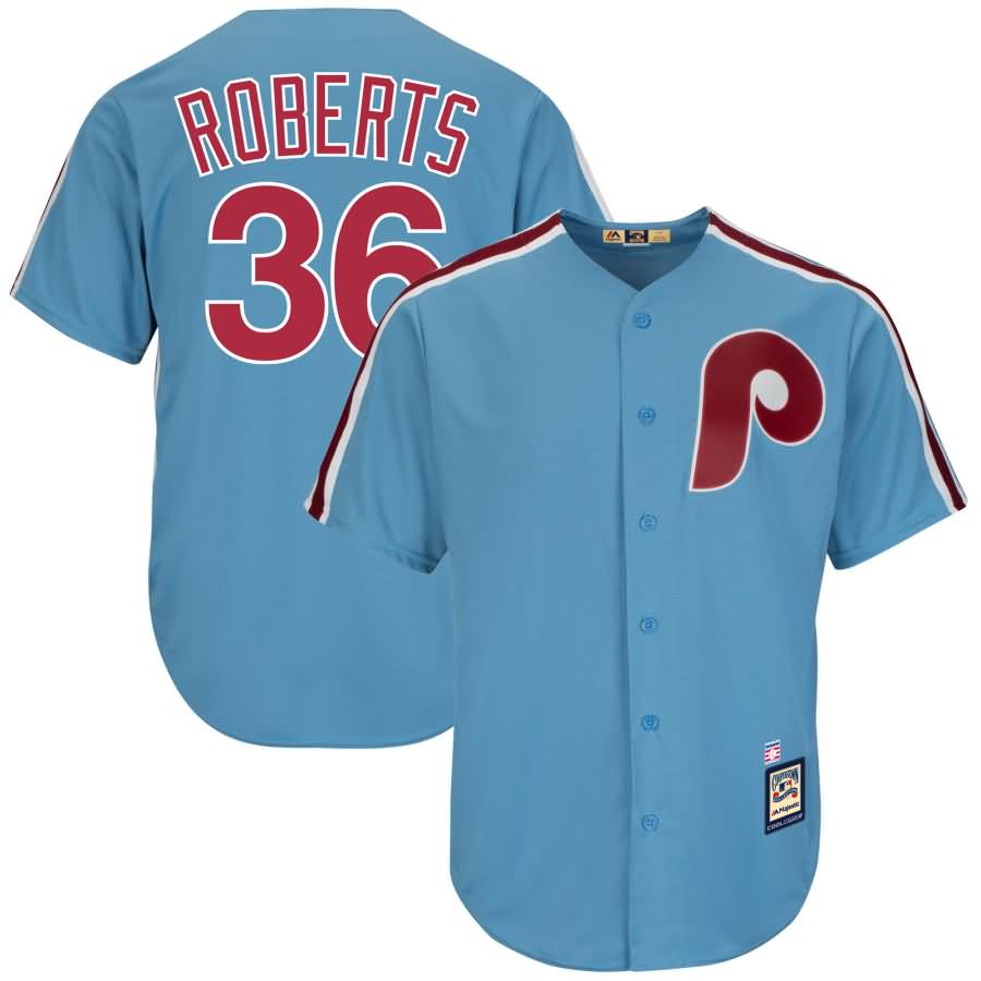 Robin Roberts Philadelphia Phillies Majestic Cooperstown Collection Cool Base Player Jersey - Light Blue