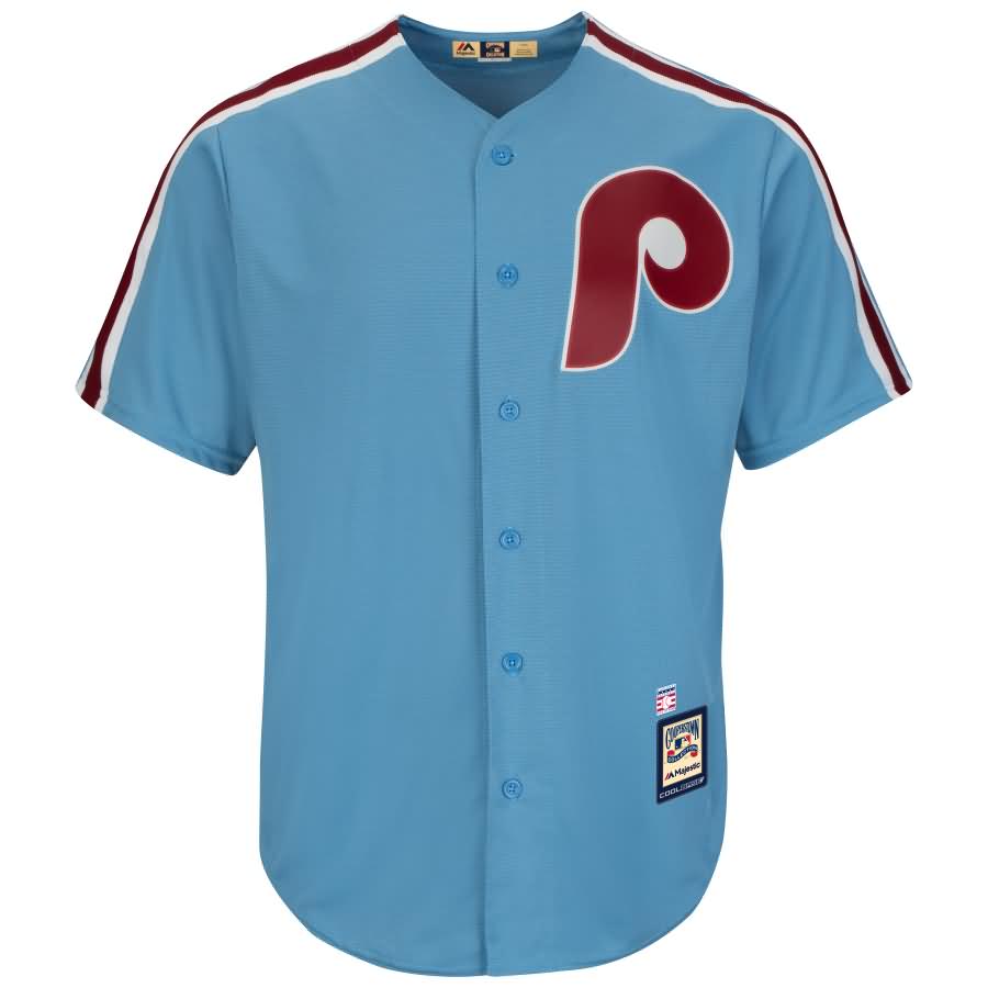Robin Roberts Philadelphia Phillies Majestic Cooperstown Collection Cool Base Player Jersey - Light Blue
