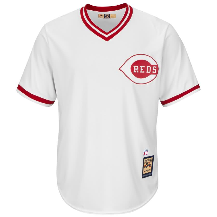 Joe Morgan Cincinnati Reds Majestic Cooperstown Collection Cool Base Player Jersey - White