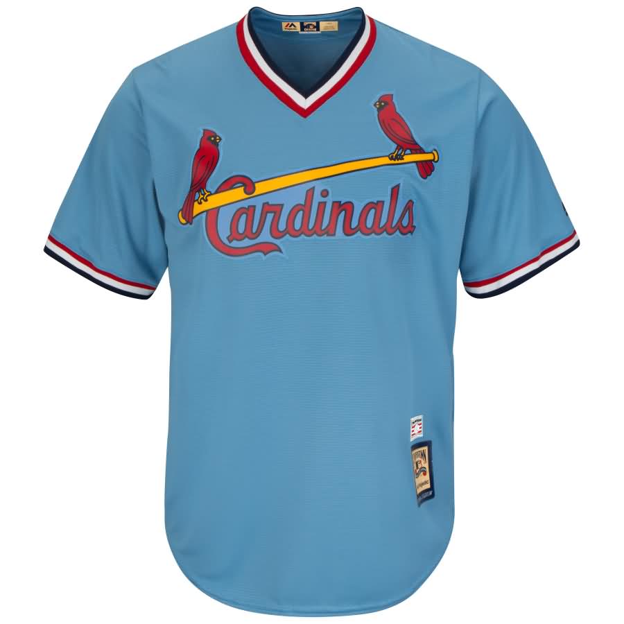 Red Schoendienst St. Louis Cardinals Majestic Cooperstown Collection Cool Base Player Jersey - Light Blue