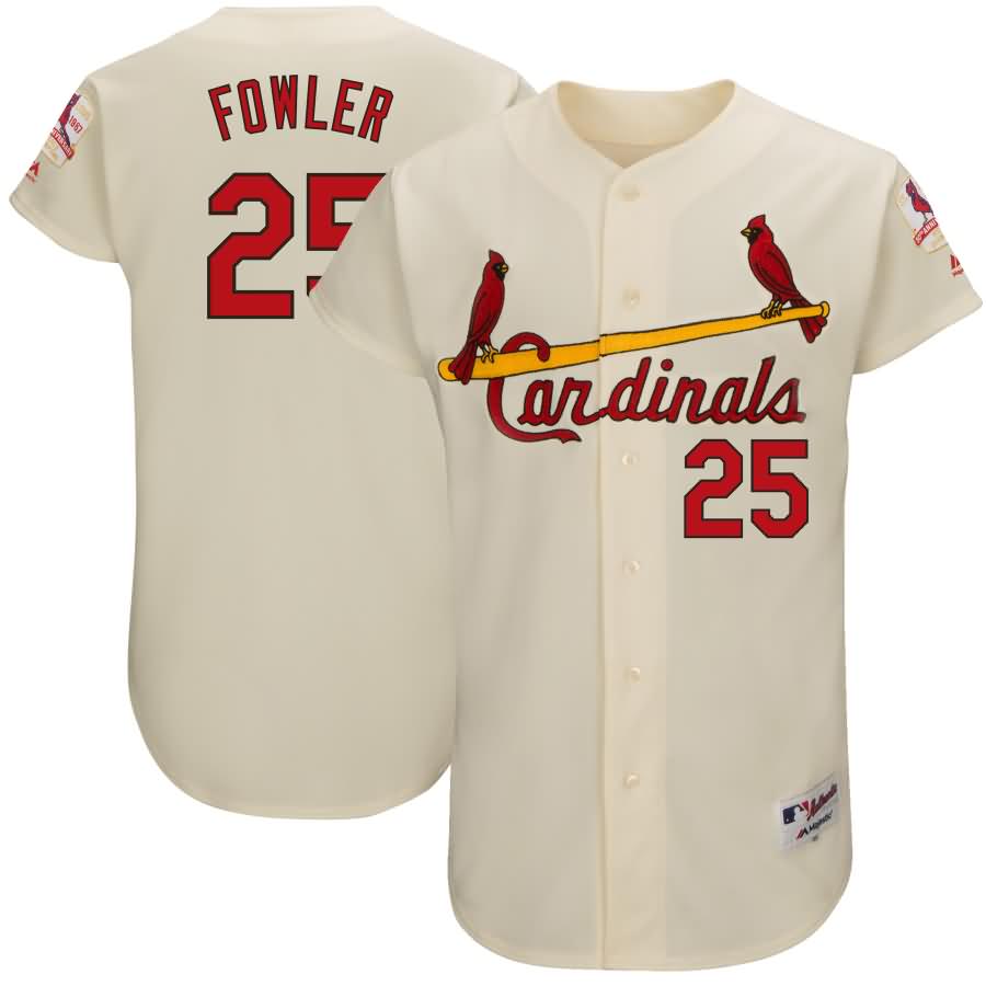 Dexter Fowler St. Louis Cardinals Majestic 1967 Turn Back the Clock Authentic Player Jersey - Cream