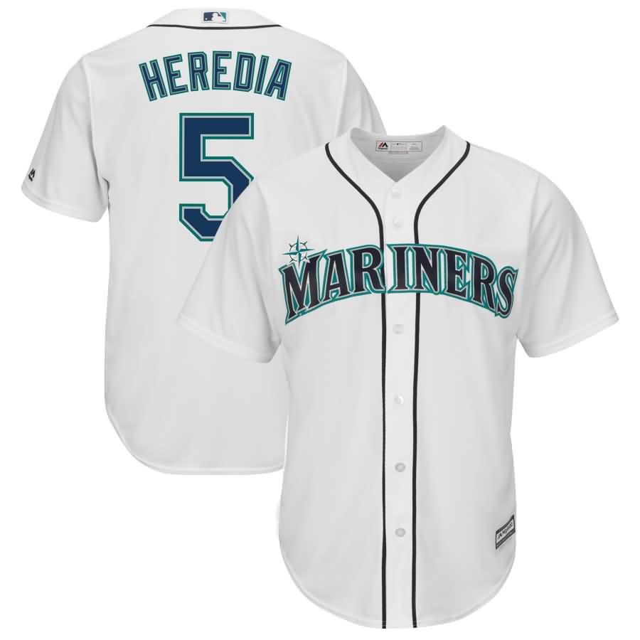 Guillermo Heredia Seattle Mariners Majestic Home Cool Base Replica Player Jersey - White