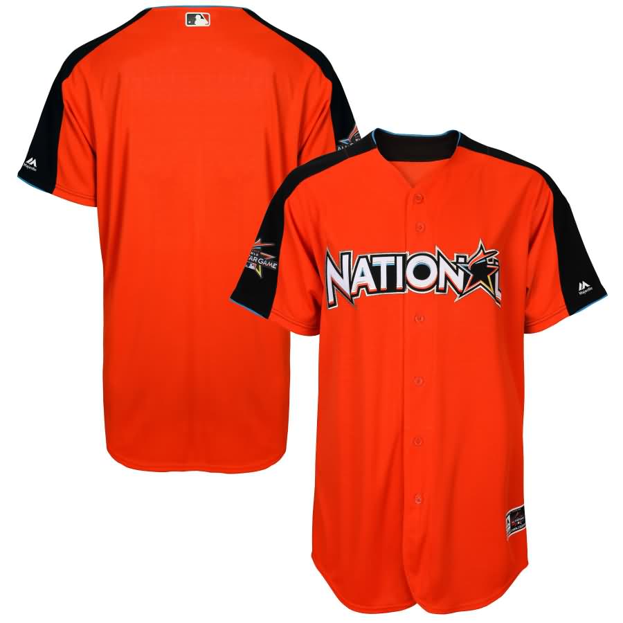 National League Majestic 2017 MLB All-Star Game Authentic On-Field Home Run Derby Team Jersey - Orange