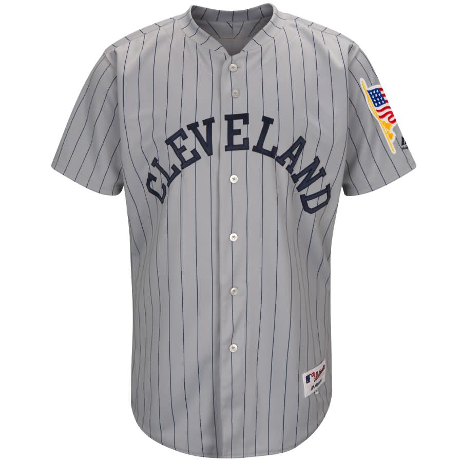 Francisco Lindor Cleveland Indians Majestic 1917 Turn Back the Clock Authentic Player Jersey - Gray