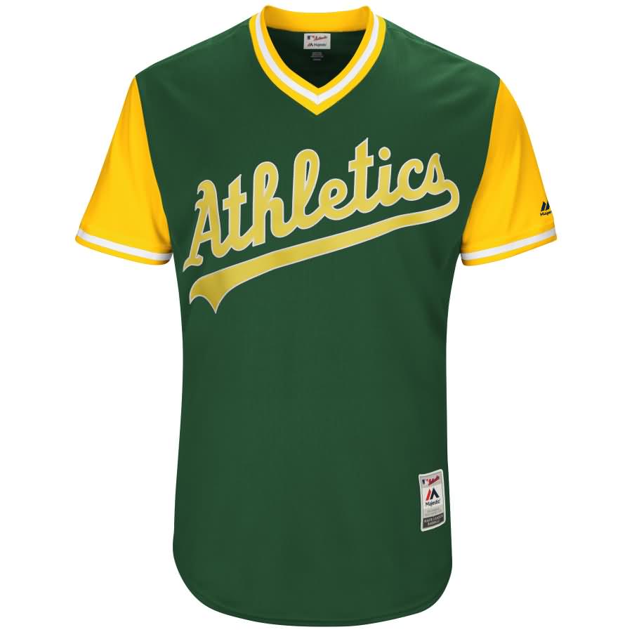 Oakland Athletics Majestic 2017 Players Weekend Authentic Team Jersey - Green