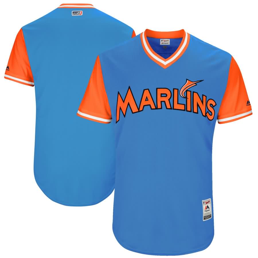 Miami Marlins Majestic 2017 Players Weekend Authentic Team Jersey - Royal