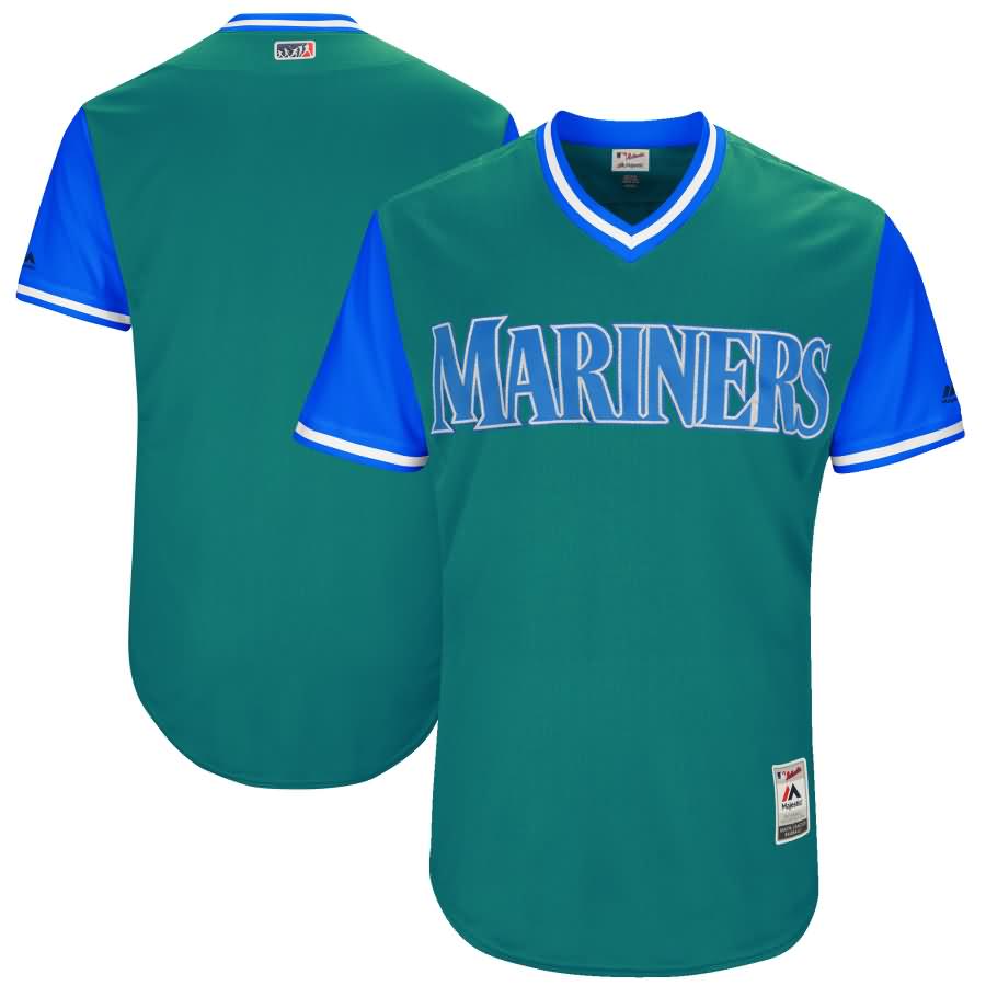 Seattle Mariners Majestic 2017 Players Weekend Authentic Team Jersey - Aqua