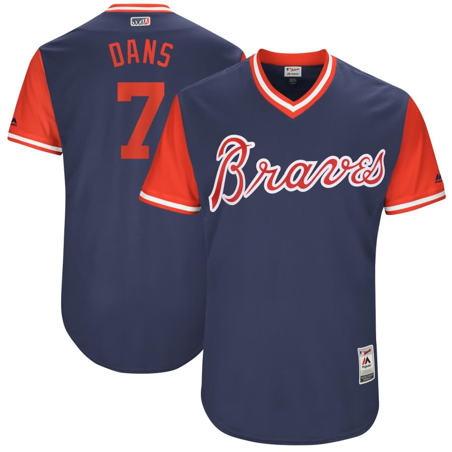 Dansby Swanson "Dans" Atlanta Braves Majestic 2018 Players' Weekend Authentic Jersey - Navy/Red