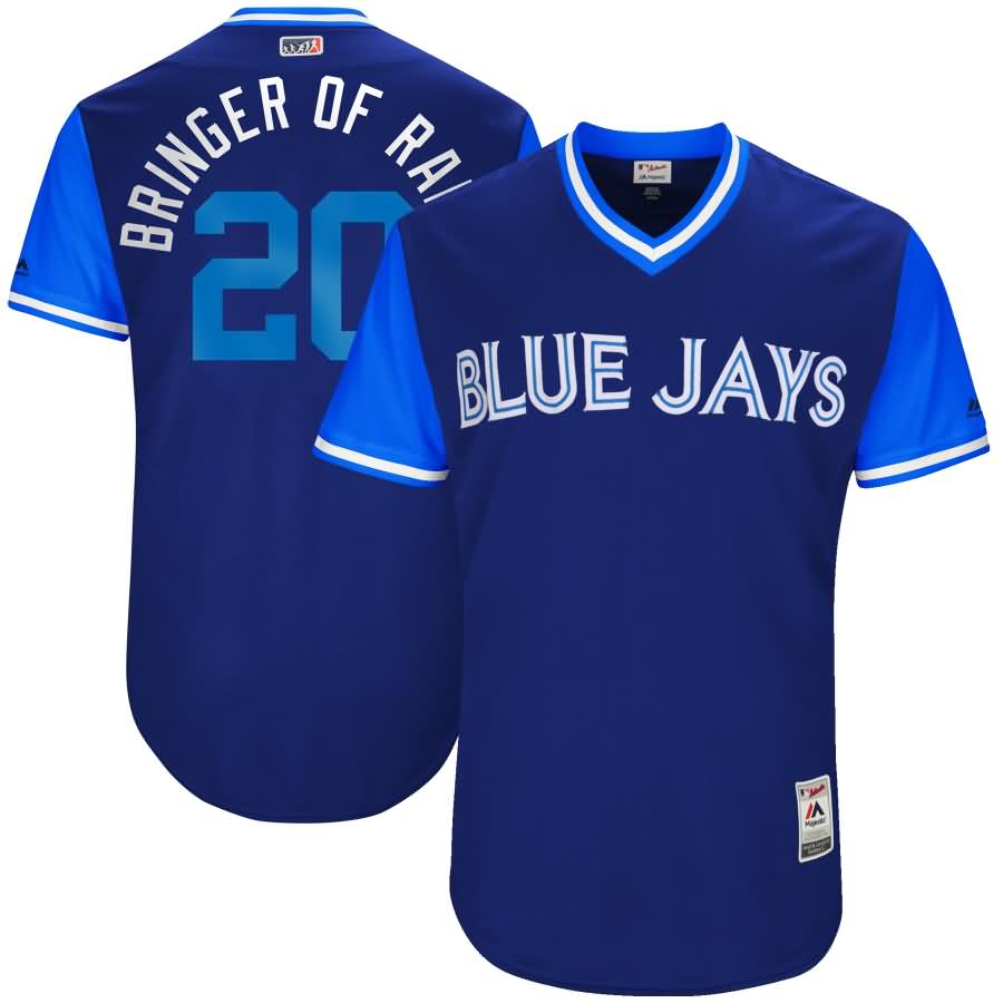 Josh Donaldson "Bringer of Rain" Toronto Blue Jays Majestic 2017 Little League World Series Authentic Players Weekend Classic Jersey - Light Blue/Royal