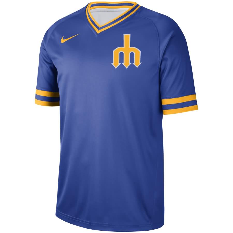 Seattle Mariners Nike Cooperstown Collection Legend V-Neck Jersey - Royal