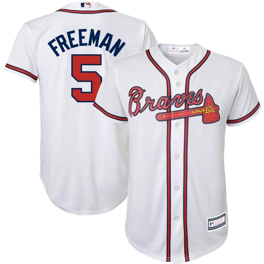 Freddie Freeman Atlanta Braves Youth Replica Player Jersey - White