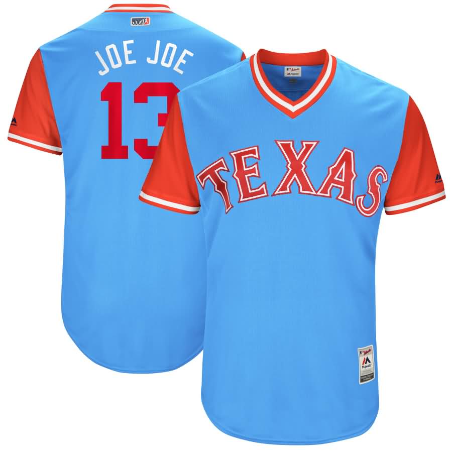 Joey Gallo "Pico de Gallo" Texas Rangers Majestic 2018 Players' Weekend Authentic Jersey - Light Blue/Red