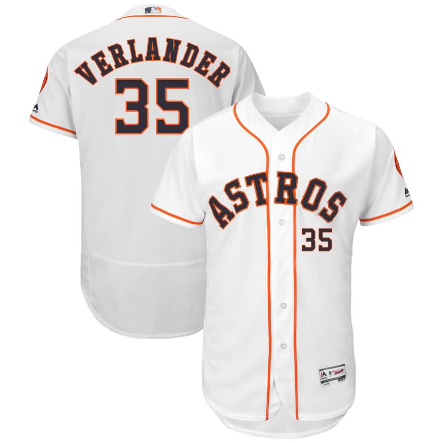 Justin Verlander Houston Astros Majestic Flex Base Authentic Collection Player Jersey - White