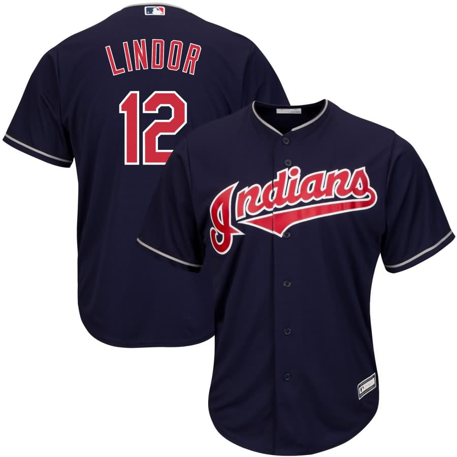 Francisco Lindor Cleveland Indians Youth Alternate Replica Player Jersey - Navy