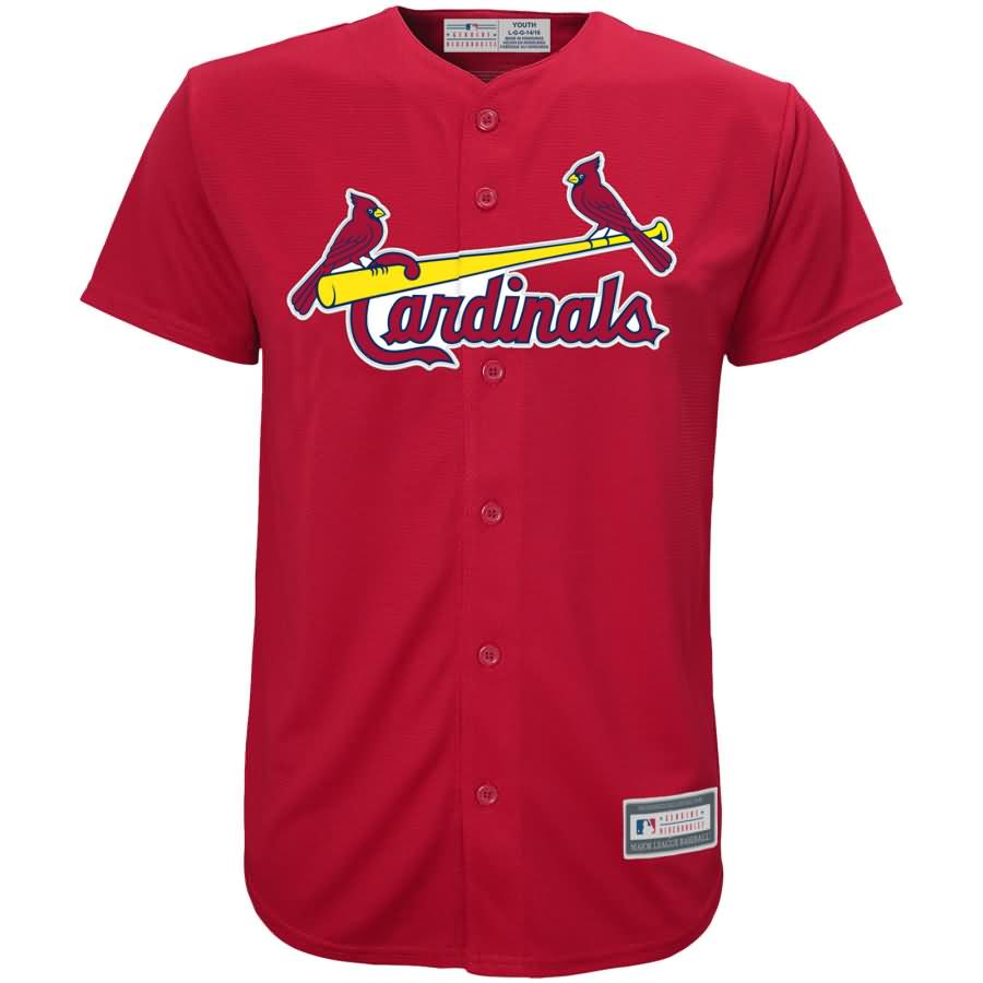St. Louis Cardinals Youth Replica Blank Team Jersey - Red